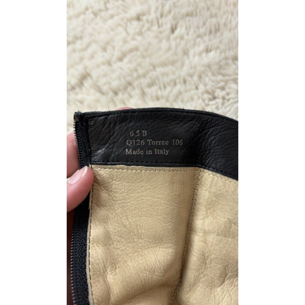 Vintage Coach Torre Black Leather Slouched Boot w/ Buckle Sz 6.5 - Picture 12 of 13